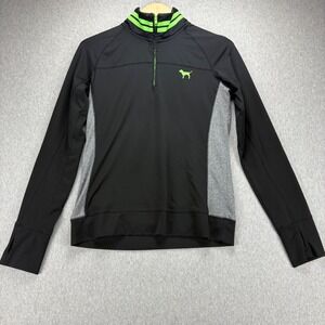 Victoria's Secret Pink Quarter Zip Womens M Athletic Pullover Long Sleeve Casual